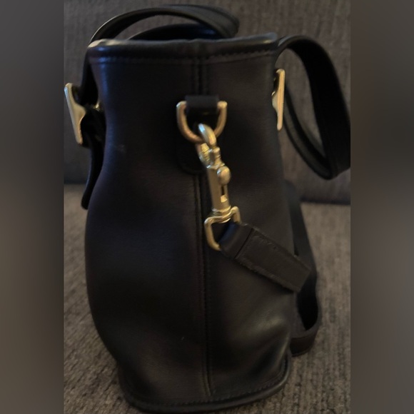 ✨ Vintage Coach Black Leather Satchel ✨ - Picture 4 of 7